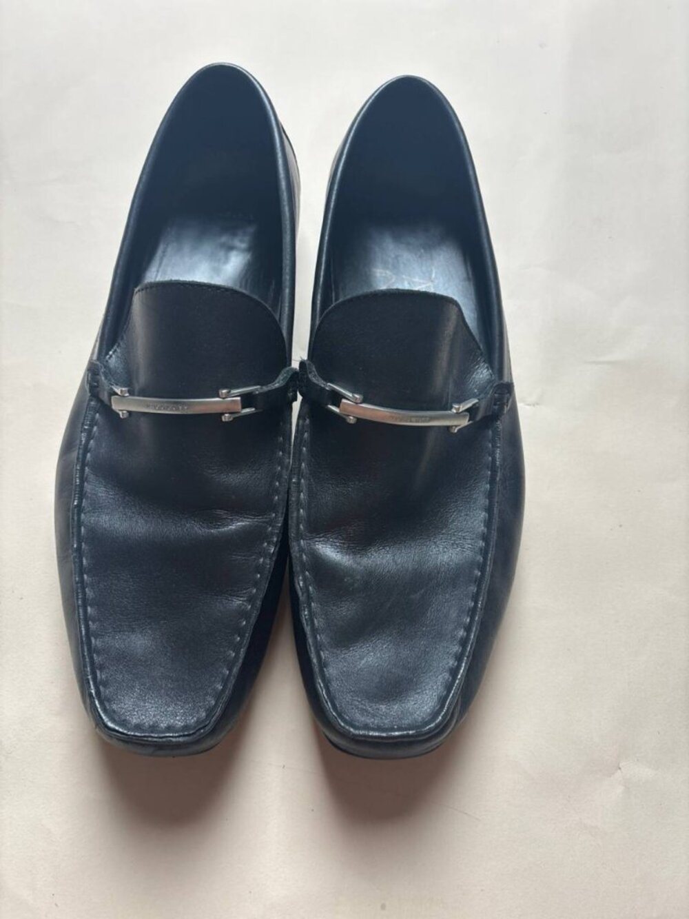 BOSS HUGO BOSS Leather Loafers Men's 11 Black 50239924